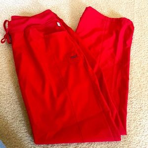 Red scrub pants - infinity